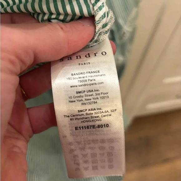 Sandro Ruiz Striped Top NWT - Picture 7 of 8